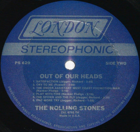 The Rolling Stones : Out Of Our Heads (LP, Album, RP, Ter)