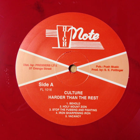 Culture : Harder Than The Rest (LP, Album, RE, mar)