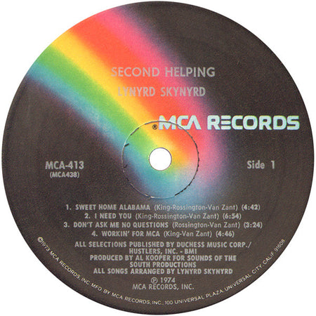 Lynyrd Skynyrd : Second Helping (LP, Album, RP, Pin)