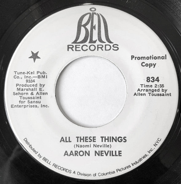 Aaron Neville : All These Things (7", Promo)
