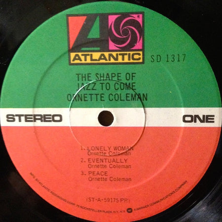 Ornette Coleman : The Shape Of Jazz To Come (LP, Album, RE, PR )