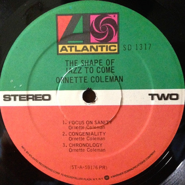 Ornette Coleman : The Shape Of Jazz To Come (LP, Album, RE, PR )