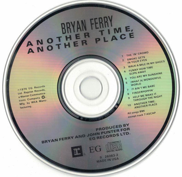 Bryan Ferry : Another Time, Another Place (CD, Album, RE)