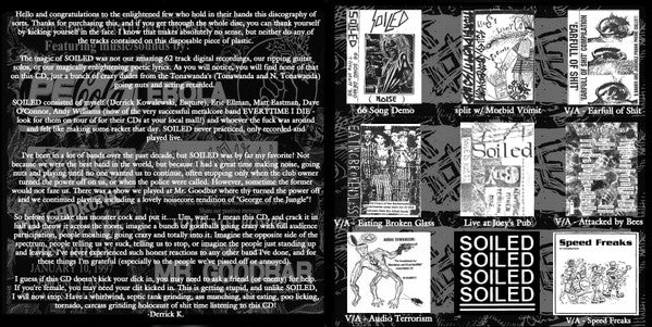 Soiled (2) : Discography (AKA: An Overdose Of Crappy Noise) (CDr, Comp)