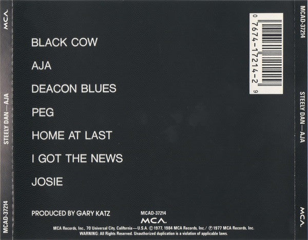 Steely Dan : Aja (CD, Album, RE, UNI)