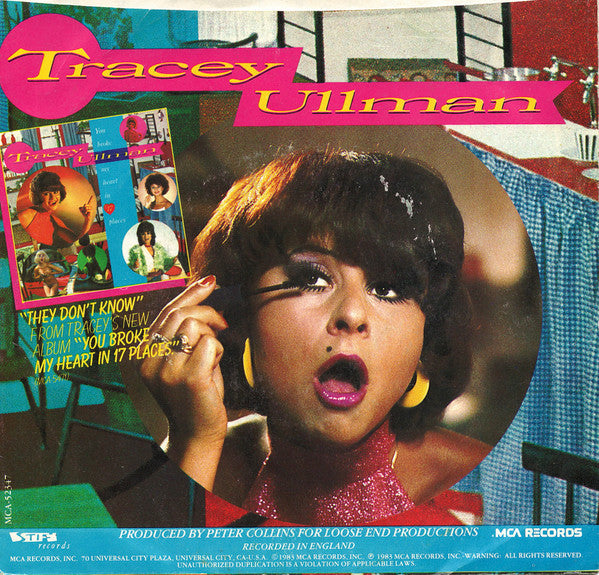 Tracey Ullman : They Don't Know (7", Single, Pin)