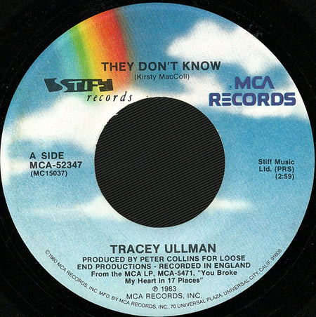 Tracey Ullman : They Don't Know (7", Single, Pin)