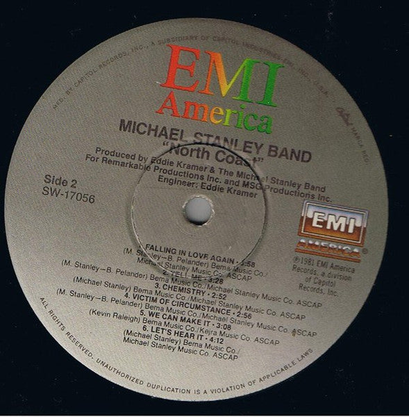 Michael Stanley Band : North Coast (LP, Album, Win)