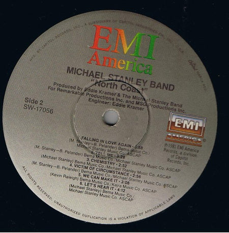 Michael Stanley Band : North Coast (LP, Album, Win)