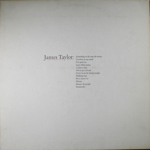 James Taylor (2) : James Taylor's Greatest Hits (LP, Comp, Ter)