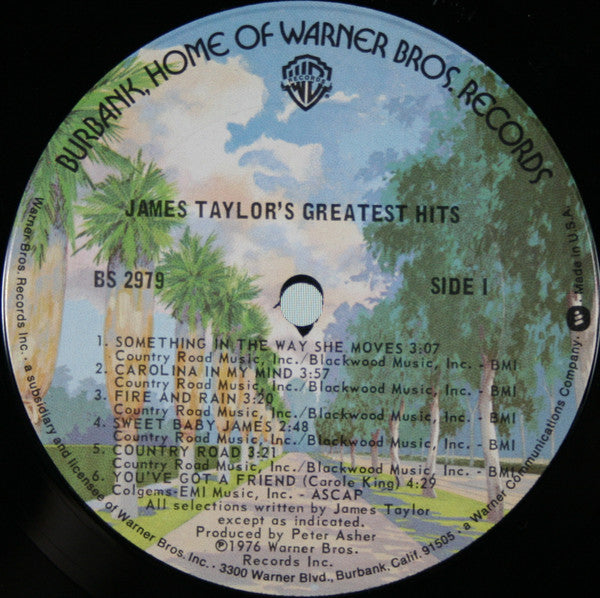 James Taylor (2) : James Taylor's Greatest Hits (LP, Comp, Ter)
