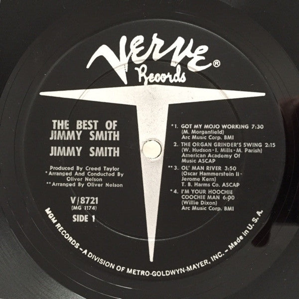 Jimmy Smith : The Best Of Jimmy Smith (LP, Comp, Mono)