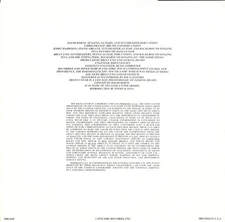 Talking Heads : More Songs About Buildings And Food (LP, Album, Jac)