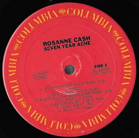 Rosanne Cash : Seven Year Ache (LP, Album, San)