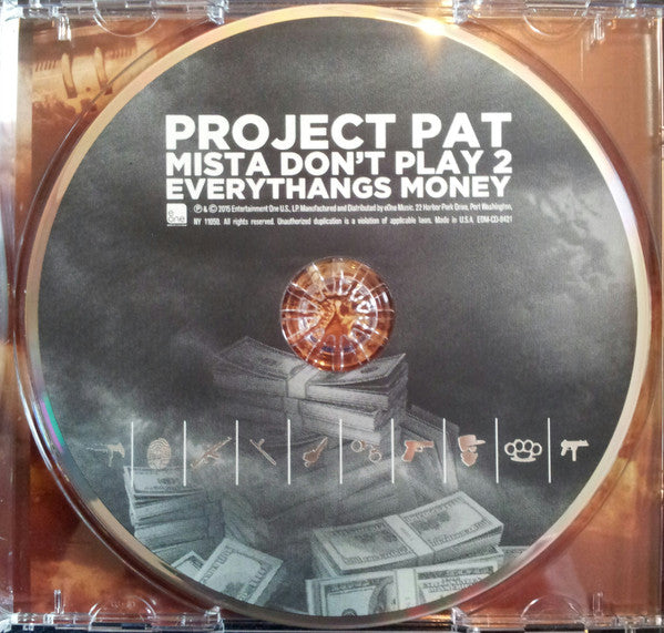 Project Pat : Mista Don't Play 2 Everythangs Money (CD, Album)