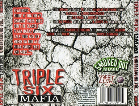 Triple Six Mafia* : Underground Vol. 1 (1991-1994) (CD, Comp, RE)