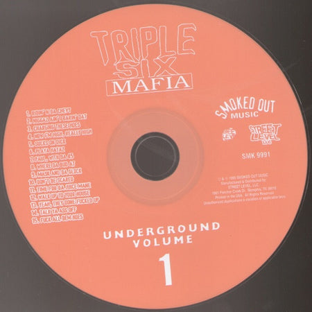 Triple Six Mafia* : Underground Vol. 1 (1991-1994) (CD, Comp, RE)