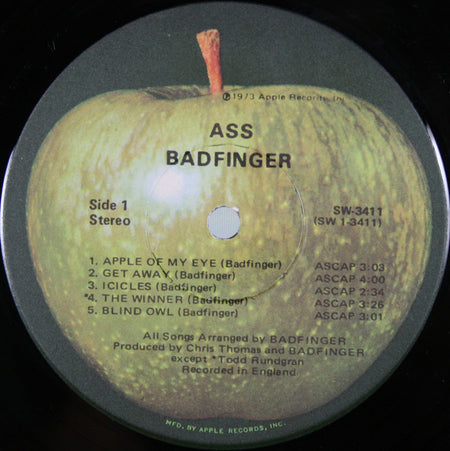 Badfinger : Ass (LP, Album, Win)