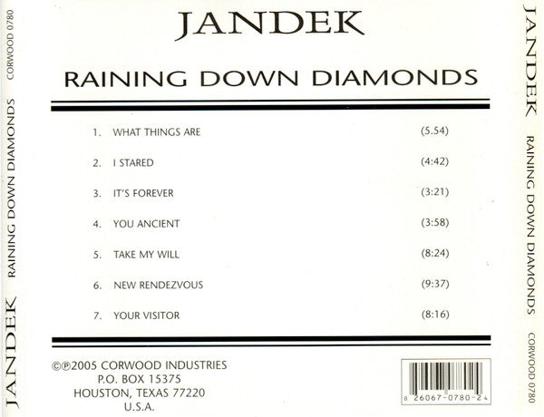 Jandek : Raining Down Diamonds (CD)