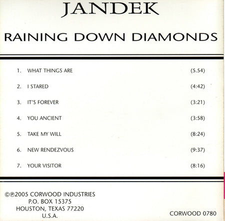 Jandek : Raining Down Diamonds (CD)