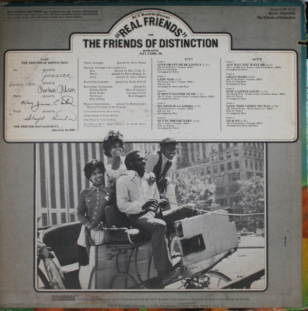 The Friends Of Distinction : Real Friends (LP, Album, Ind)