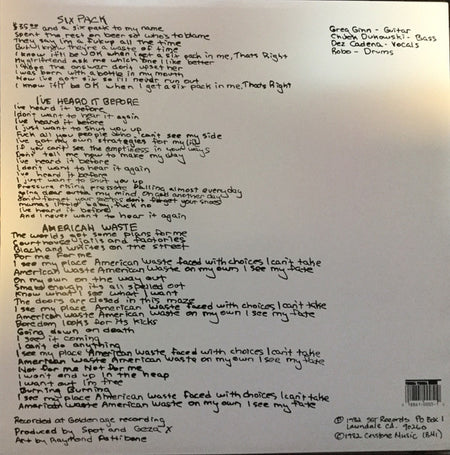 Black Flag : Six Pack (12", RE)