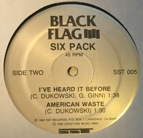 Black Flag : Six Pack (12", RE)
