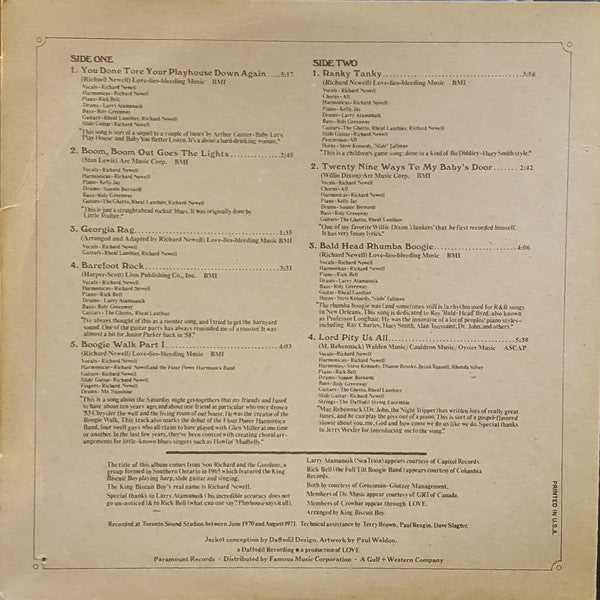 King Biscuit Boy : Gooduns (LP, Album, Bur)