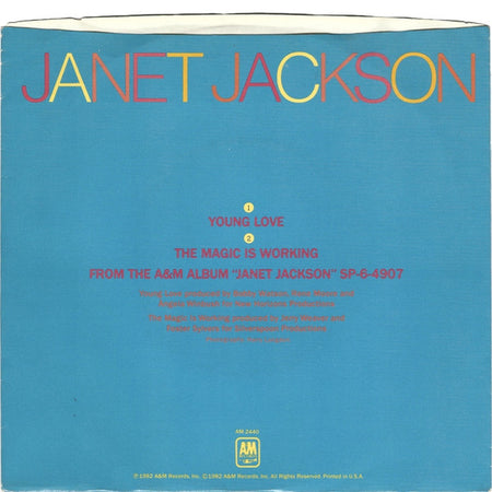 Janet Jackson : Young Love (7", Single, Styrene, Ter)