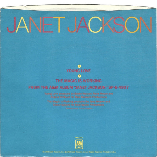 Janet Jackson : Young Love (7", Single, Styrene, Ter)