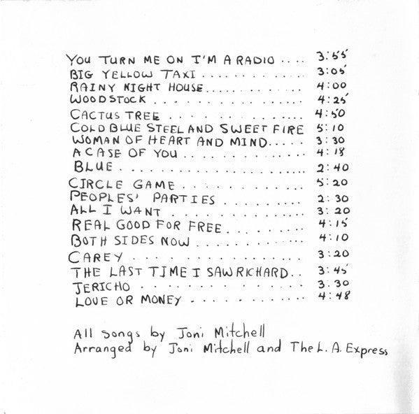 Joni Mitchell And The L.A. Express : Miles Of Aisles (CD, Album, RE)