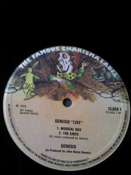 Genesis : Live (LP, Album, RE, Sma)