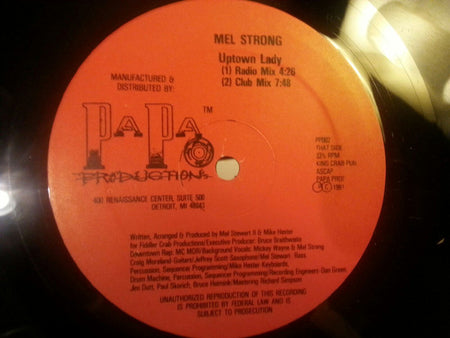 Melvin Stewart : Kiss U All Over/Uptown Lady (12")