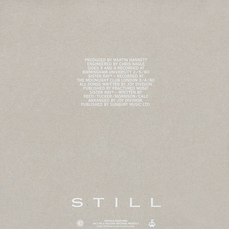 Joy Division : Still (2xLP, Album, RE, RM, 180)
