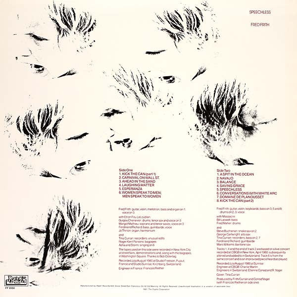 Fred Frith : Speechless (LP, Album)