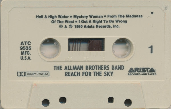 The Allman Brothers Band : Reach For The Sky (Cass, Album)