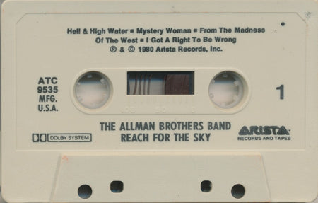 The Allman Brothers Band : Reach For The Sky (Cass, Album)