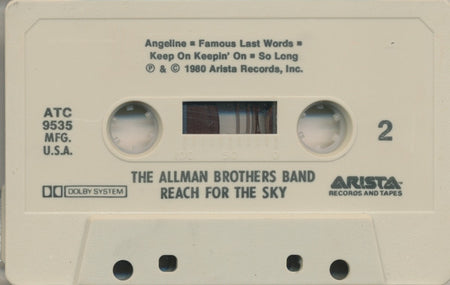 The Allman Brothers Band : Reach For The Sky (Cass, Album)