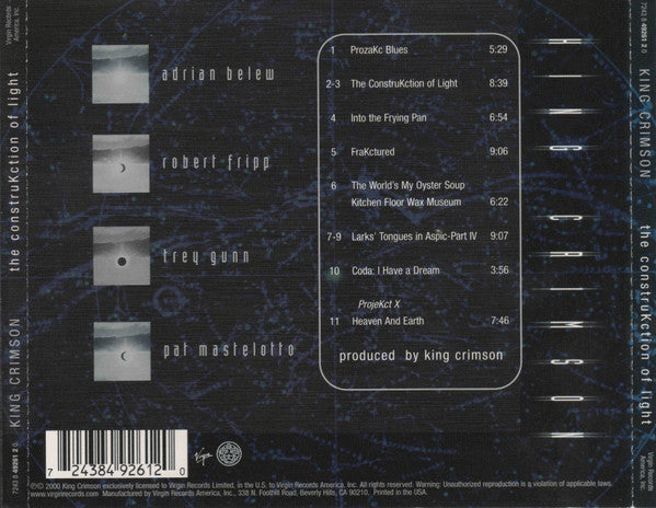 King Crimson : The ConstruKction Of Light (CD, Album)
