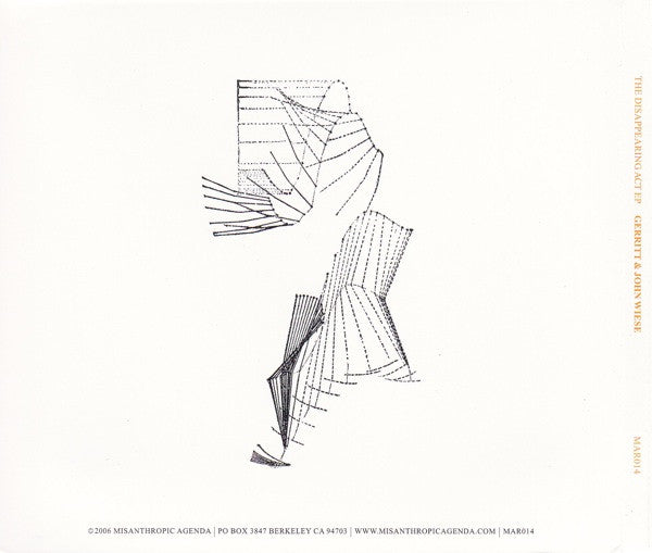 Gerritt* & John Wiese : The Disappearing Act EP (CD, EP)