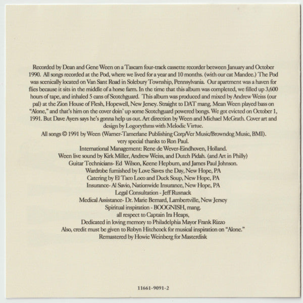 Ween : The Pod (CD, Album, RE, RM)