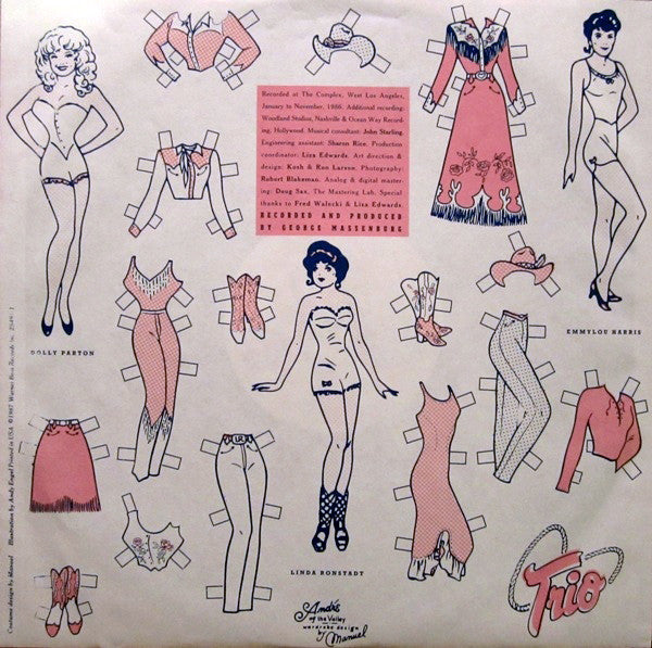 Dolly Parton, Linda Ronstadt & Emmylou Harris : Trio (LP, Album, All)