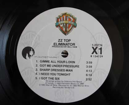 ZZ Top : Eliminator (LP, Album, Club, Spe)