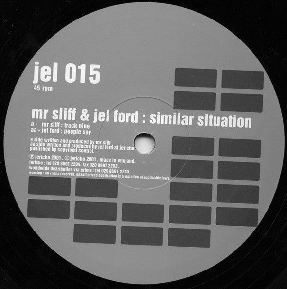 Mr. Sliff & Jel Ford : Similar Situation (12")