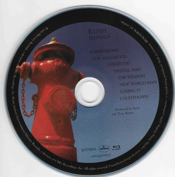 Rush : Signals (Blu-ray, Blu-ray-A, Album, RE, RM, Multichannel)