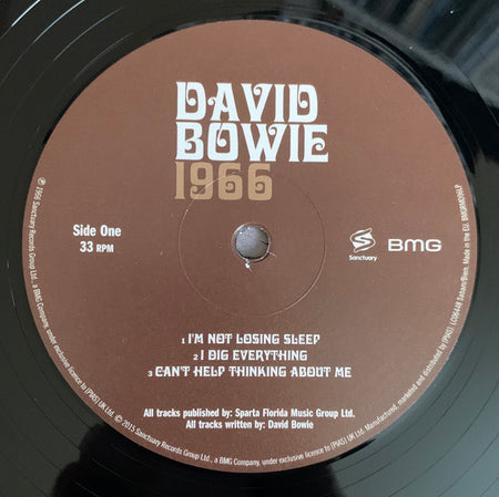 David Bowie : 1966 (LP, Comp, RE, 180)