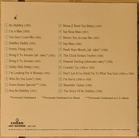 Bo Diddley : Bo Diddley - The Chess Box (2xCD, Comp + Box, No )