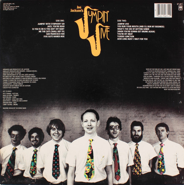 Joe Jackson's Jumpin' Jive : Joe Jackson's Jumpin' Jive (LP, Album, x -)