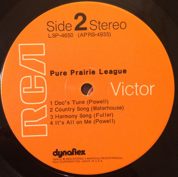Pure Prairie League : Pure Prairie League (LP, Album, Ind)