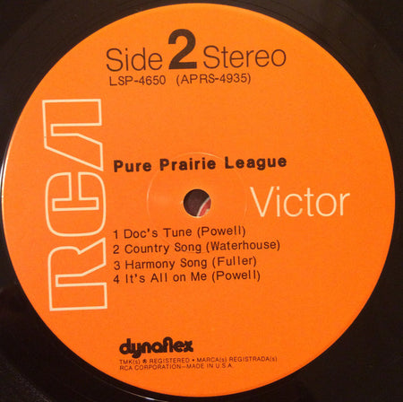 Pure Prairie League : Pure Prairie League (LP, Album, Ind)
